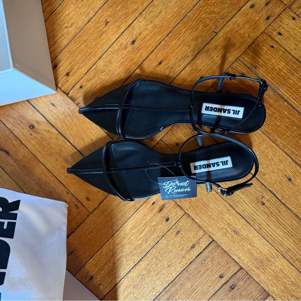 NIB Jil Sander Black Women's Sandals 36.5